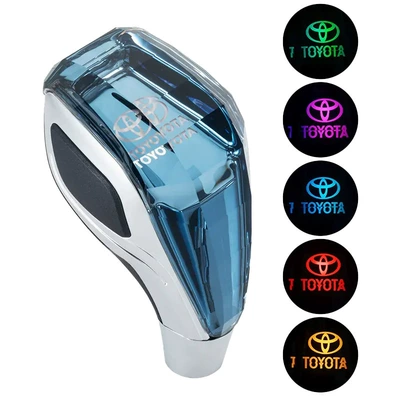 Cab and accessories — shift knob, illuminated gear shift - toyota-side-cut-blue-crystal