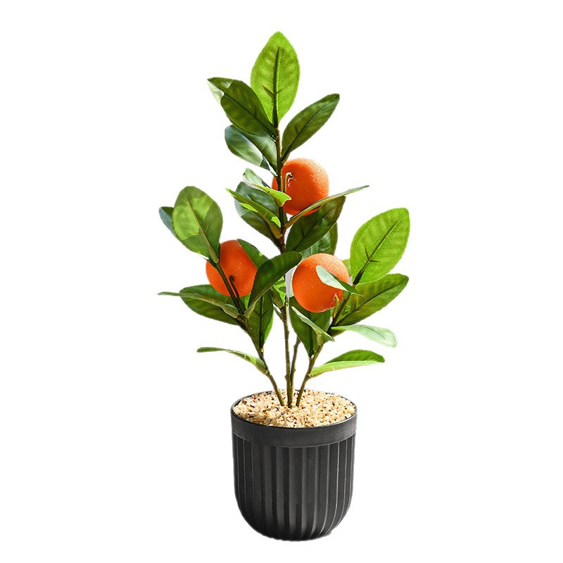 Frutas nórdicas de alta calidad de simulación bonsai creativo de simulación de flores para decorar el estudio de decoración de plantas verdes artificiales en maceta image 6