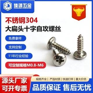 304不锈钢十字大扁头自攻螺丝蘑菇头自攻螺丝圆头自攻螺丝钉M3M4