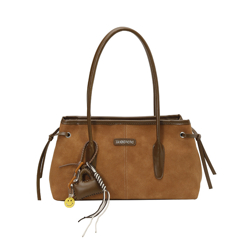 Cross-Border Retro Baguette Bag For Women, Large Capacity Niche Versatile Shoulder Bag, Simple High-End Commuter Handbag And Crossbody Bag - Thumbnail 6