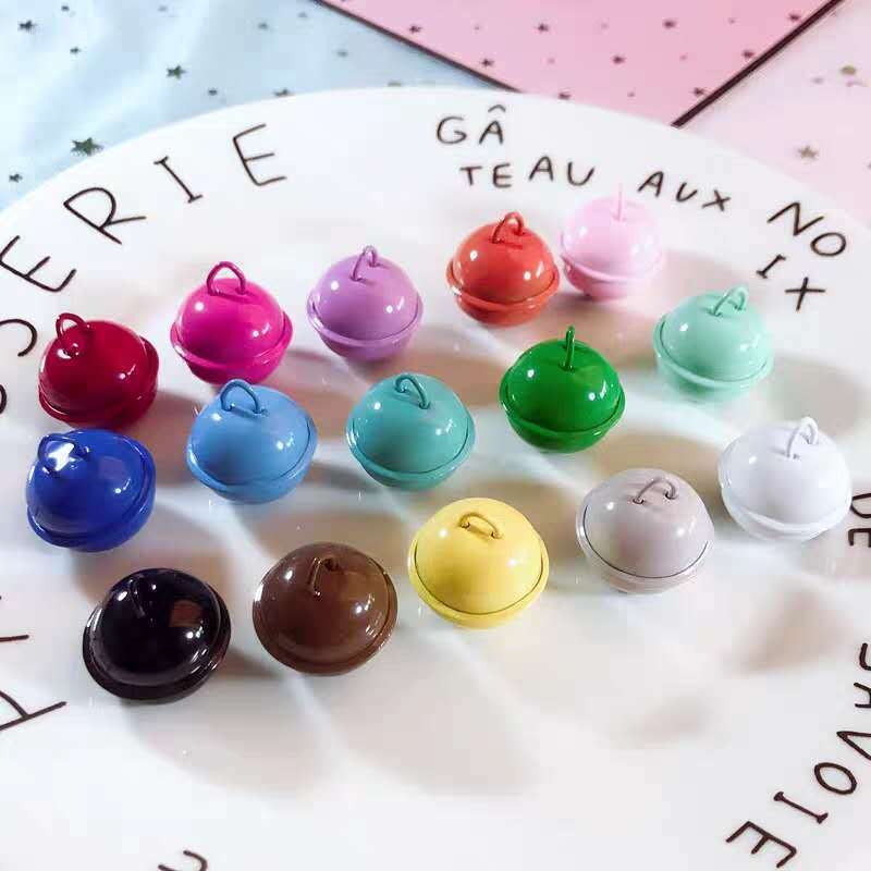 colour Small bell originality Metal pinkycolor lucky Pets key Chain Ring festival gift diy Factory cross-border