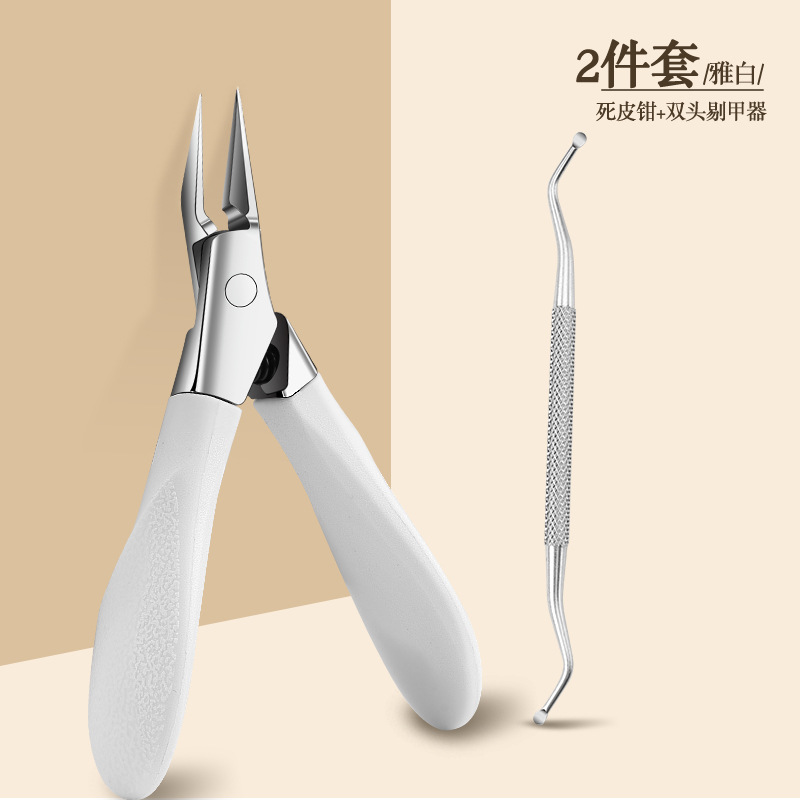 Transfronteriza spot al por mayor tijeras de piel muerta de silicona acero inoxidable manija tijeras de corte de color alicas herramientas de recorte