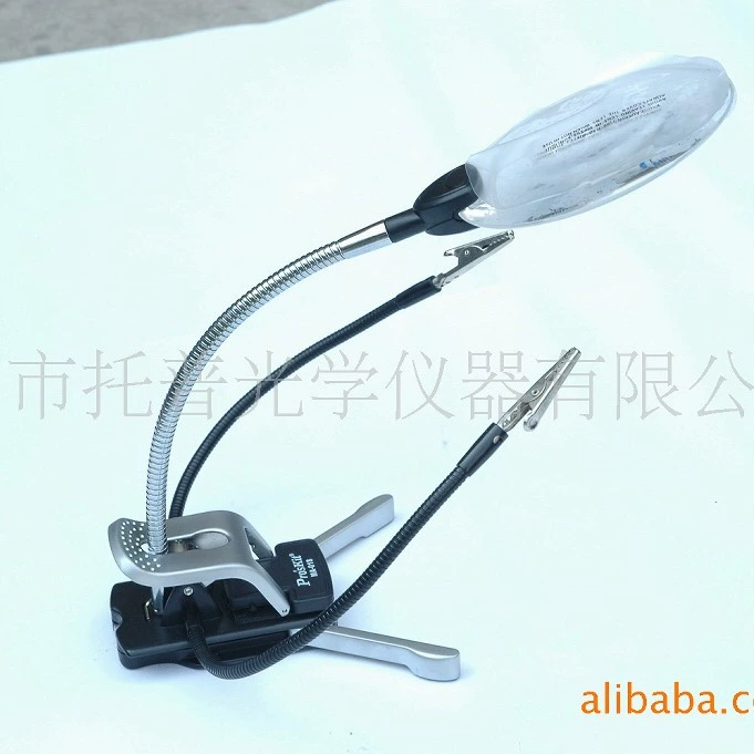 Фабрика прямых продаж лупа с лампой шланг лупа увеличительное стекло с лампой оптическая лупа