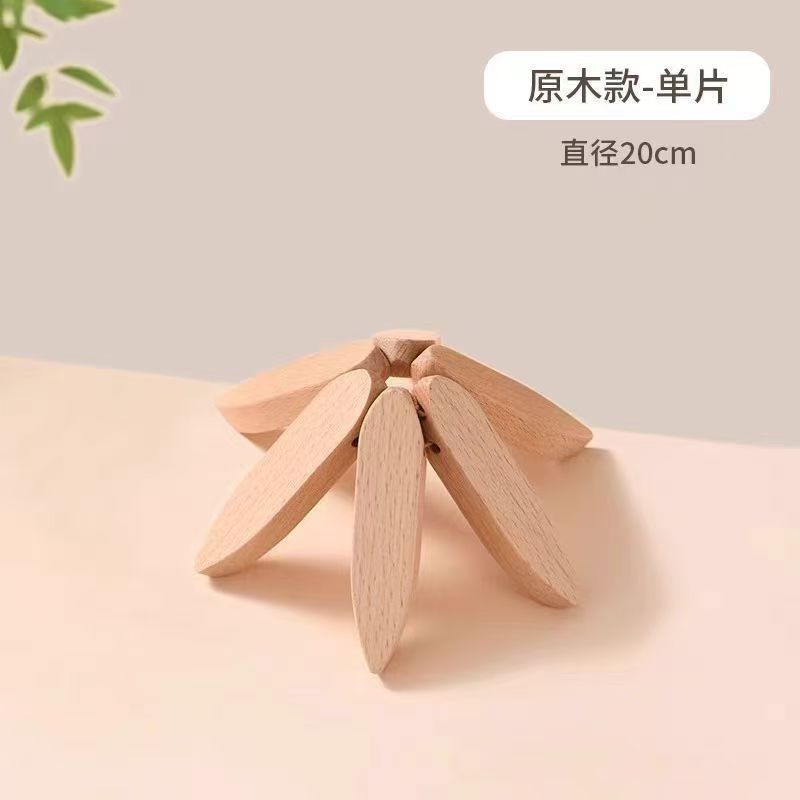 Almohadilla de aislamiento térmico anti-escaldado de un árbol Almohadilla de aislamiento térmico de la mesa de comedor Almohadilla de tazón de sensación avanzada Almohadilla de olla de arena para plato de silicona Almohadilla de madera de haya