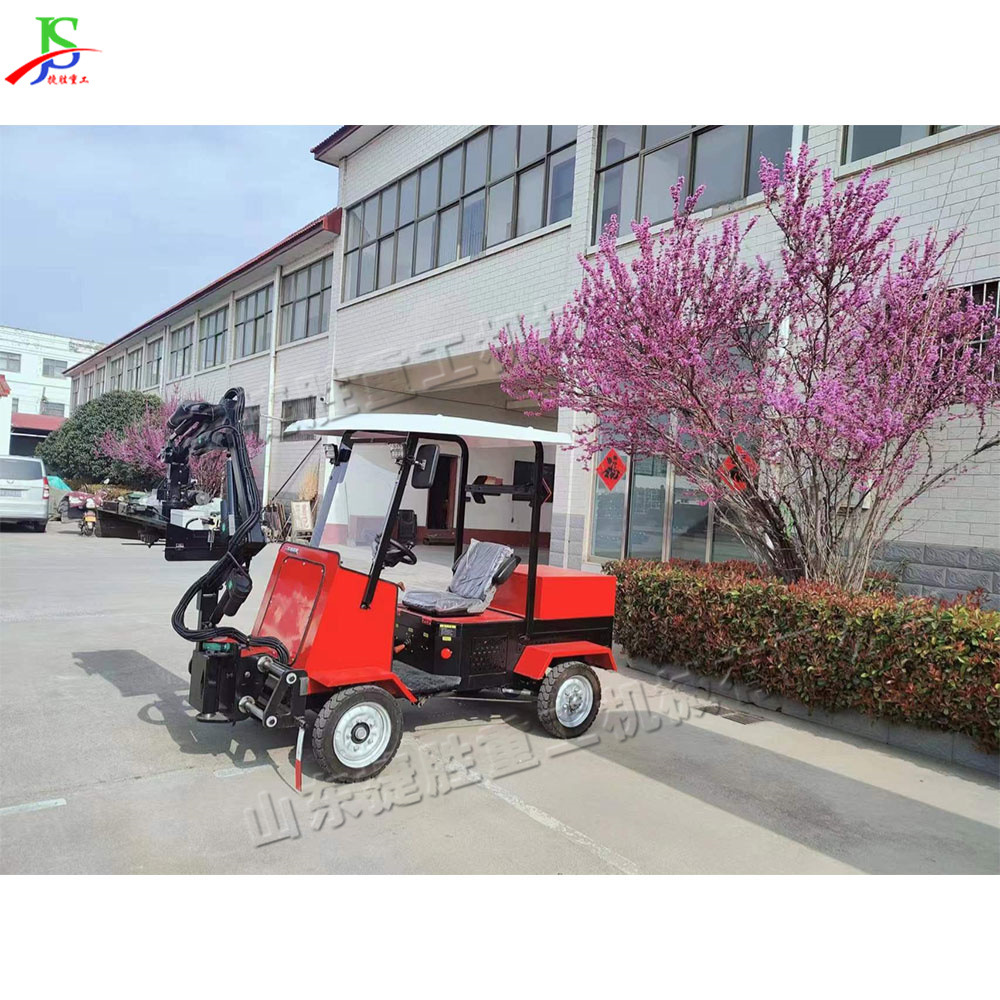 Cinturón verde de carretera municipal máquina de setos barrio cuadrado arbustos cortador tipo coche maquinaria de protección de plantas forestales
