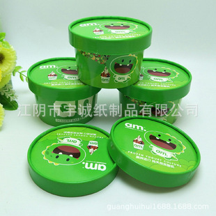 Customized Disposable Paper Bowls with Pictures, Packaging Boxes, Fast Food Boxes, Take-Out Ice Cream Paper Bowls with Lids