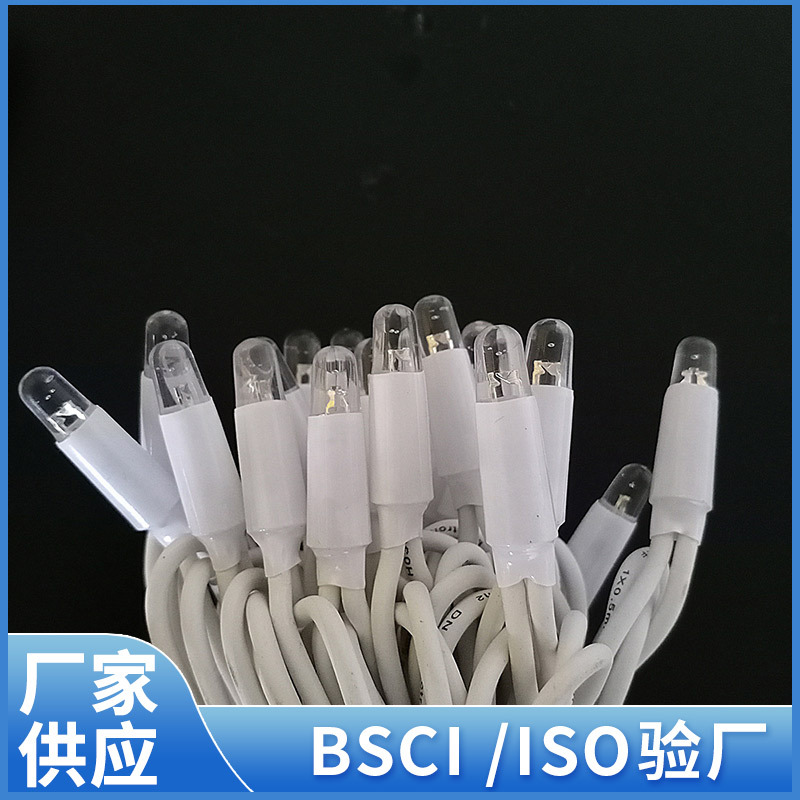 led灌胶灯串橡胶灯串户外防水彩灯绕树灯防水工程亮化灯装饰灯