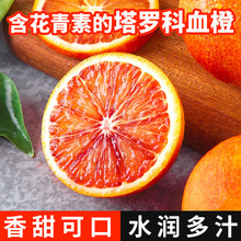 塔罗科血橙湖南麻阳玫瑰香血橙当季水果橙子整箱包邮