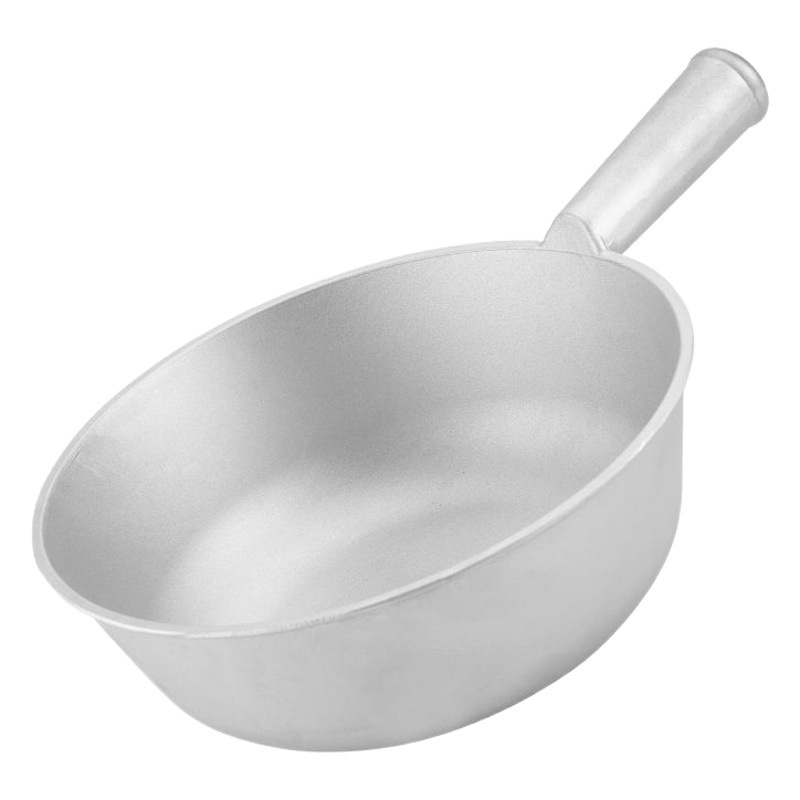 Old-fashioned thickened aluminum water ladle multi-functional water ladle salad cold leather aluminum water Spoon soup ladle flat household commercial water ladle