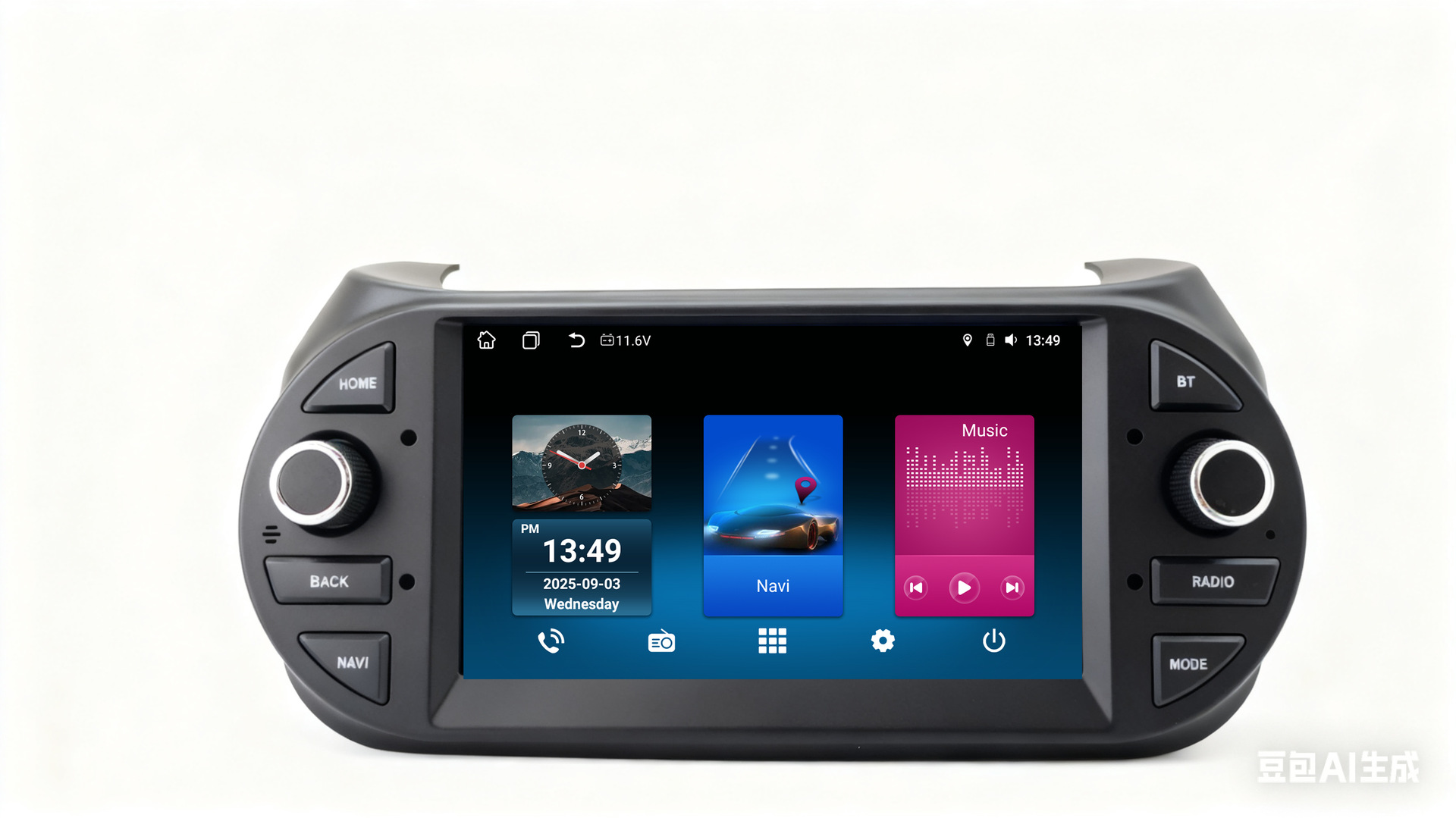 Fiat Frorino /Qubo/ Peugeot Bipper 2008-2017 Navigation Bluetooth Integrated Device