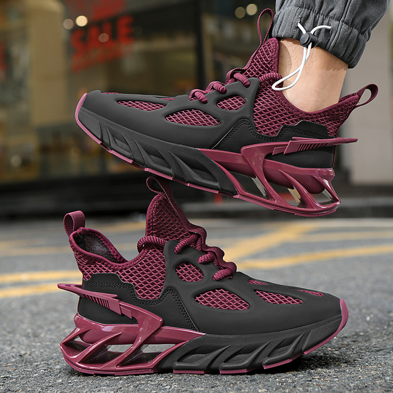 Zapatos de cuchilla para hombres casuales primavera y verano de 2026 nuevos zapatos de coco para correr al aire libre zapatos deportivos de moda