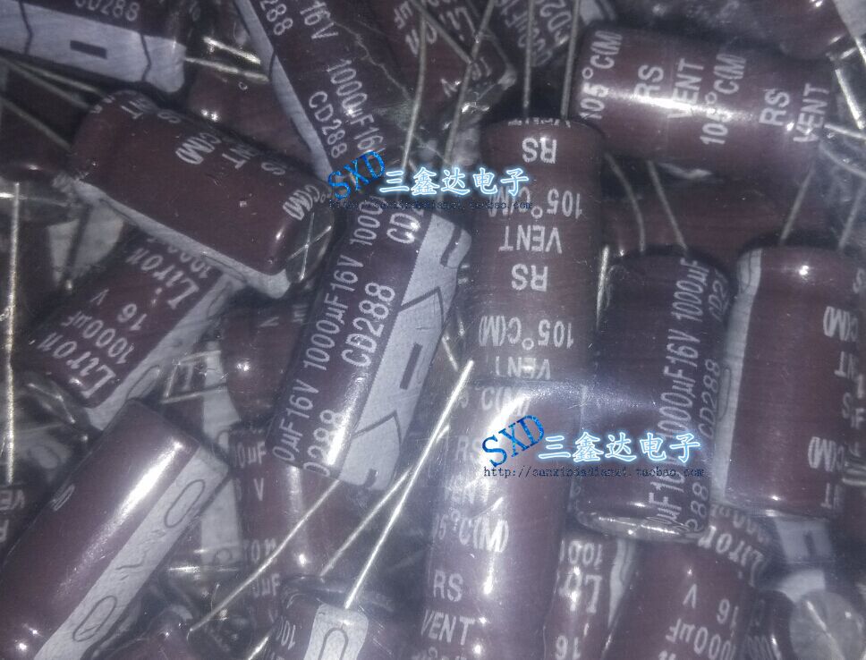 16V1000UF 16V  1000UF进口原装 功放电容 10*20 8*20现货