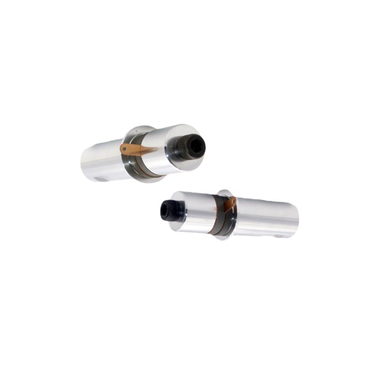 供应500~900W点焊耳带机28KHZ超声波换能器 压电陶瓷换能器振子