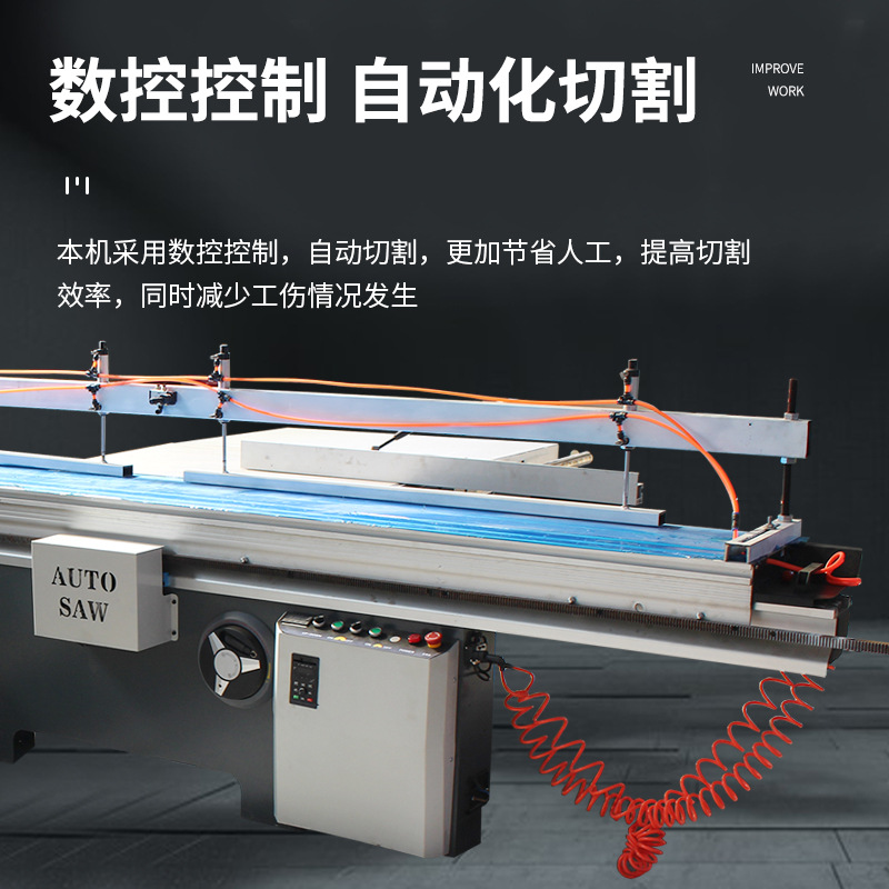 Sierra de mesa de empuje de precisión de corte automático de Marsh