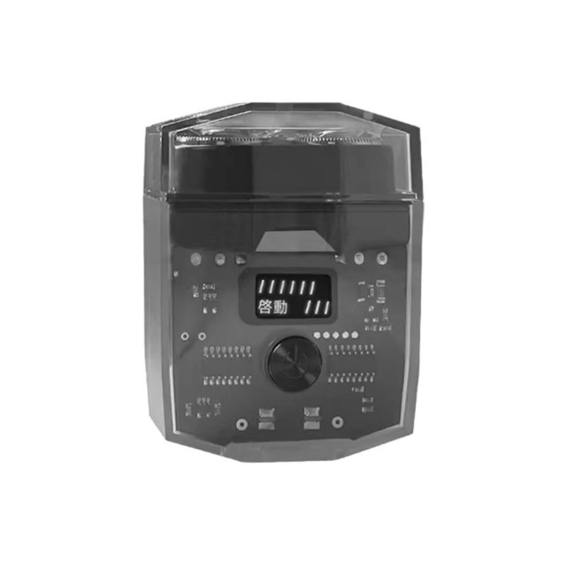 Konka 透明双頭シェーバー メンズ ハイパワー電動デジタル ディスプレイ シェーバー 充電式ポータブル小型鋼砲|undefined