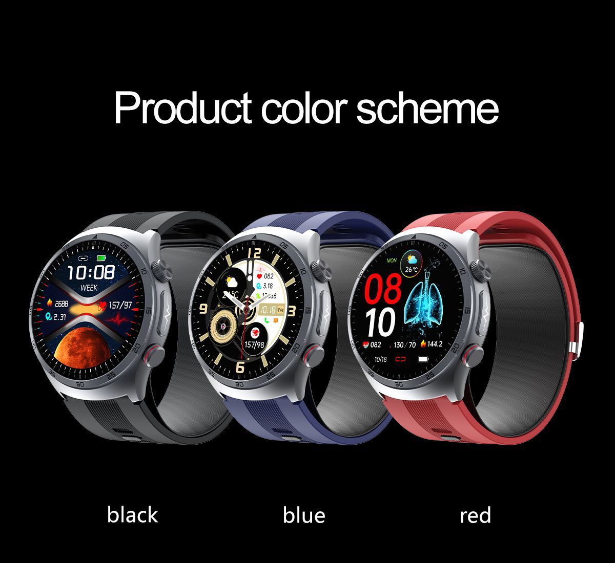The 2025 new S25 smartwatch, air pump, blood pressure, heart rate, blood oxygen, blood sugar, uric acid, body fat, Bluetooth call undefined