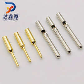 现货供应铜针插针医疗美容链接器1.0|2.0焊接压线端子铜插针pin针