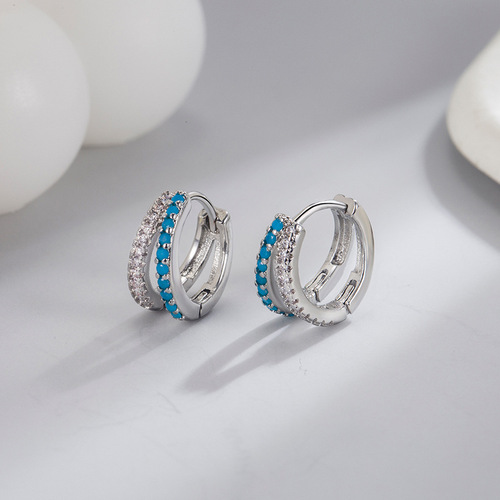 Screw-on earrings, new trendy love earrings, niche design, advanced ear bone nails, cool ear buckles, light luxury earrings for women
