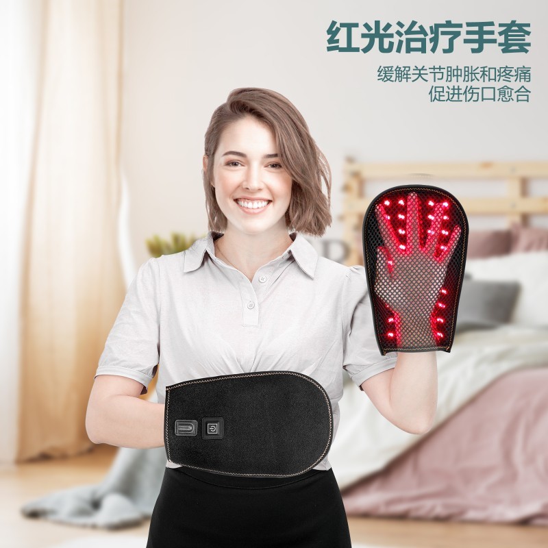 国境を越えて赤い理学療法灯手袋赤外線ランプを供給して手脂関節痛若肌手袋理学療法器を保護する|undefined