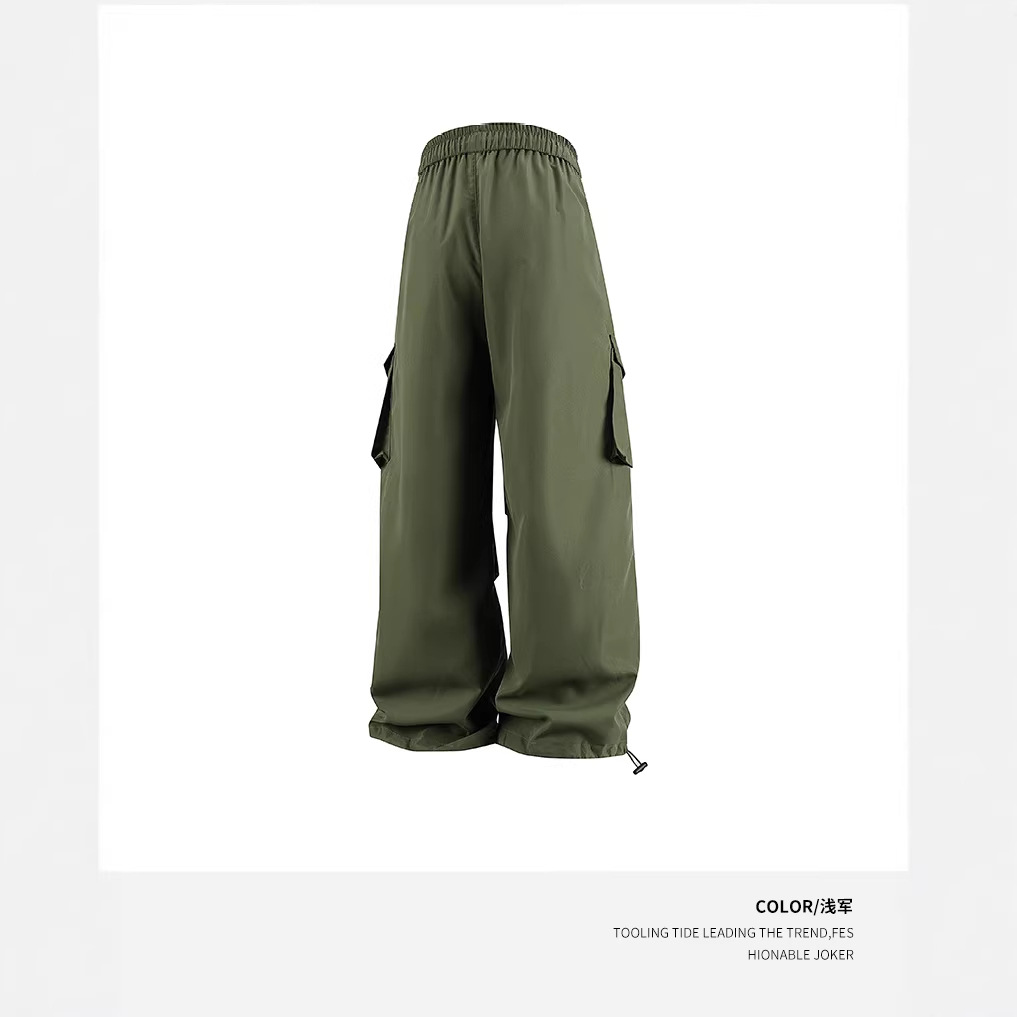 New Spring Waterproof, Wrinkle-Resistant, Water-Repellent Mountain Camping and Hiking Couple Windproof Pants Trendy Outdoor Work Pants for Men