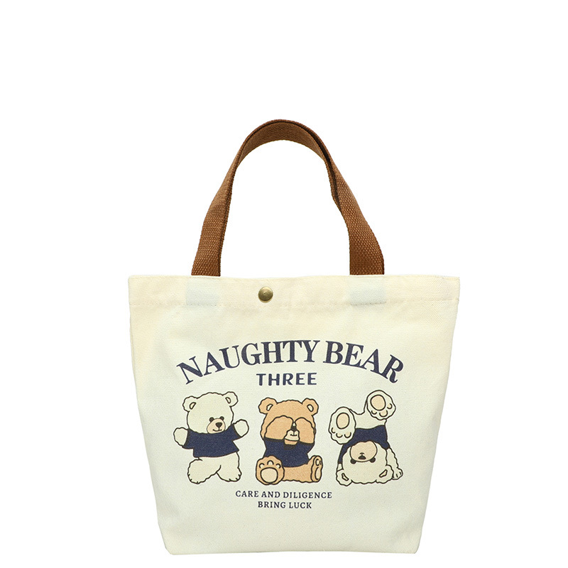 Bolsa de mano de lonchera de trabajo 2025 nuevo bolso de mujer bolso de mano bento bolso de lona bolso impermeable