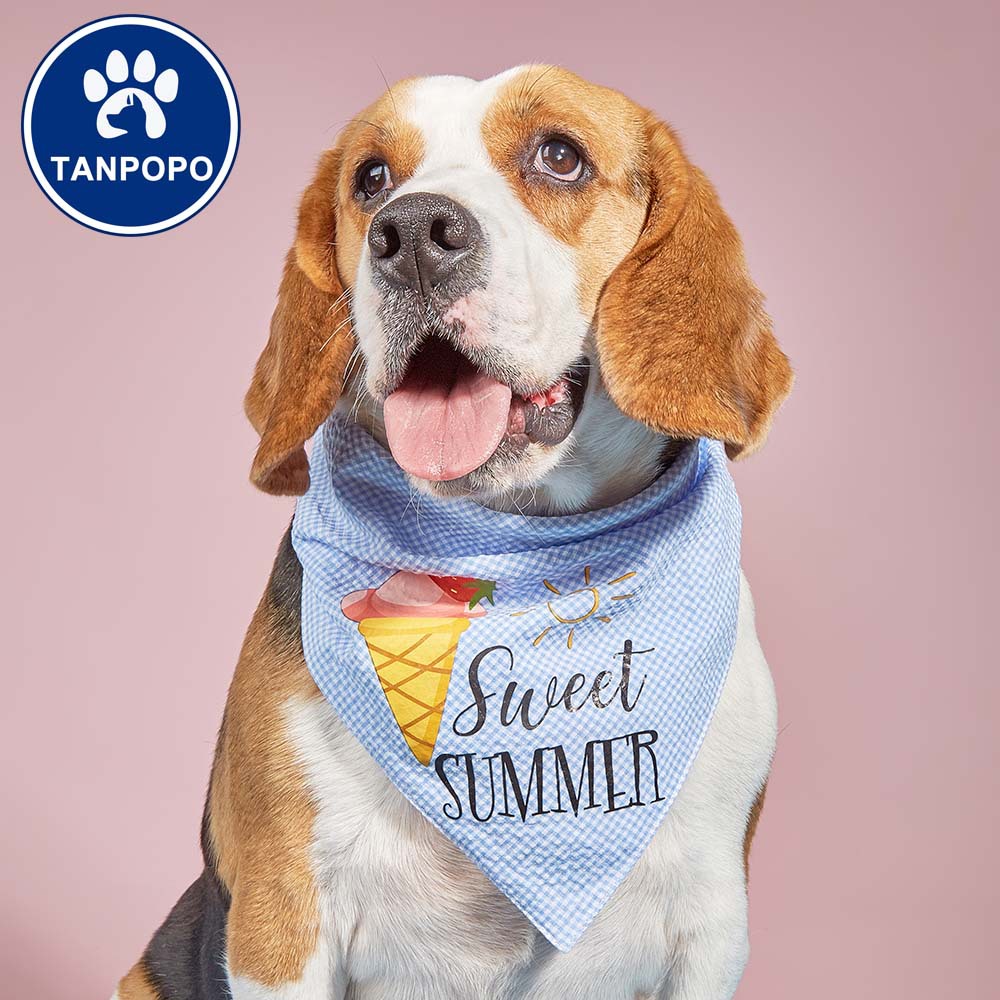 Tanpopo verano mascota bufanda perro triángulo toalla mascota saliva toalla perro bufanda perro saliva toalla perro