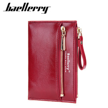 Baellerry新款女士卡包韩版多卡位拉链零钱包薄款百搭卡夹女批发
