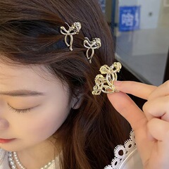 かわいい ~ ミニリボンの小さいクリップの髪は前髪を挟みます。