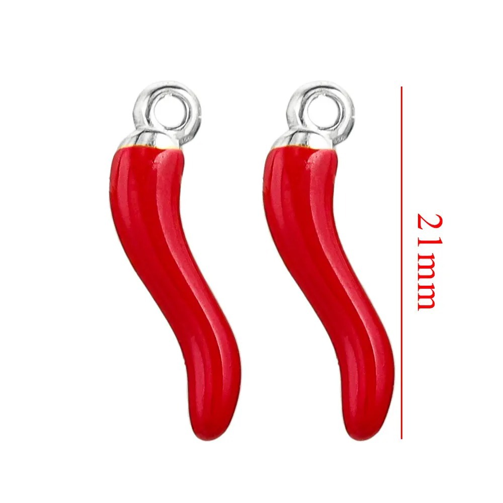 Pequeño colgante de pimienta de acero inoxidable pendientes de pimienta roja colgante de joyería europea y americana colgante didiy accesorios de joyería