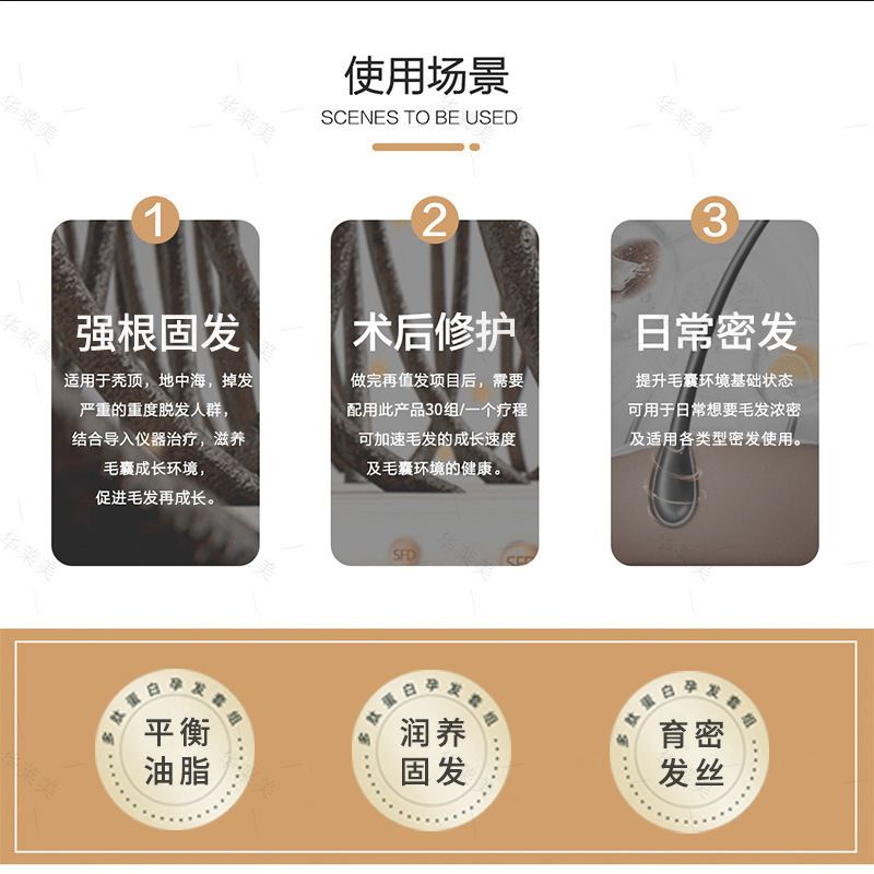 脱育発液首烏密発毛毛包活性栄養液健発冷凍乾燥粉頭皮栄養成長液