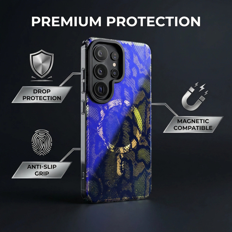 Cross-Border Applicable Samsung S26Ultra Magnetic Phone Case European and American Style S25U/S24U Anti-Yellowing Blue Light Protective Cover Cross-Border Applicable Samsung S26Ultra Magnetic Phone Case European and American Style S25U/S24U Anti-Yellowing Blue Light Protective Cover