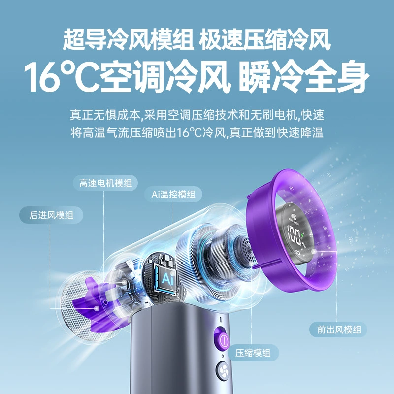 Handheld high speed air fan