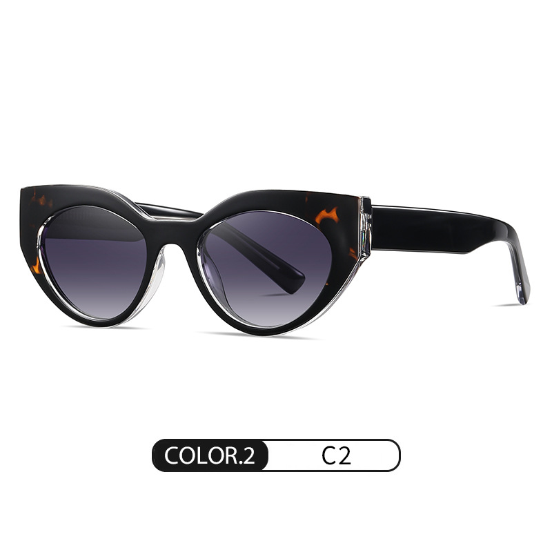 Nuevas gafas de sol de hoja S26105 Gafas retro anti-azul de moda europea y americana Gafas de sol polarizadas para mujer de tiro callejero