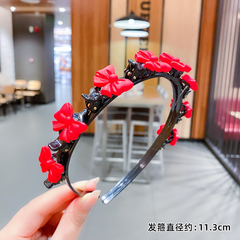 漫画子供用ヘアバンドヘアピンベビープレスヘアヘッドバンド編組ヘアピン女の子かわいいヘアアクセサリー頭飾り|undefined