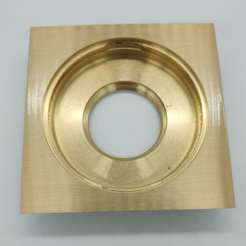 Lavadora de baño de cobre antiguo, tubería de drenaje, desagüe de piso de doble propósito, balcón, desagüe de piso cuadrado de gran desplazamiento