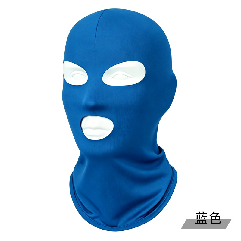 Ciclismo máscara de hielo protector solar respirante al aire libre polvo protector de cuello facial cubierta de cabeza para hombres y mujeres máscara de secado rápido a prueba de viento de verano
