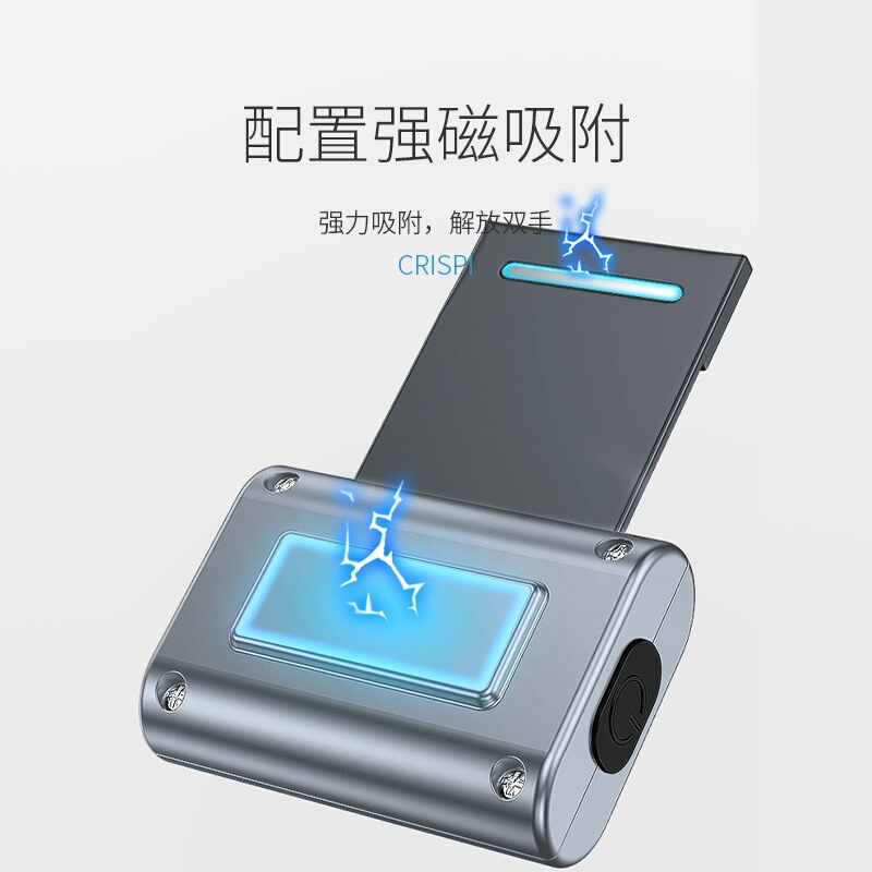 跨境新款户外夜跑磁吸多功能头灯便携衣夹灯手电筒跑步灯可充电运|undefined