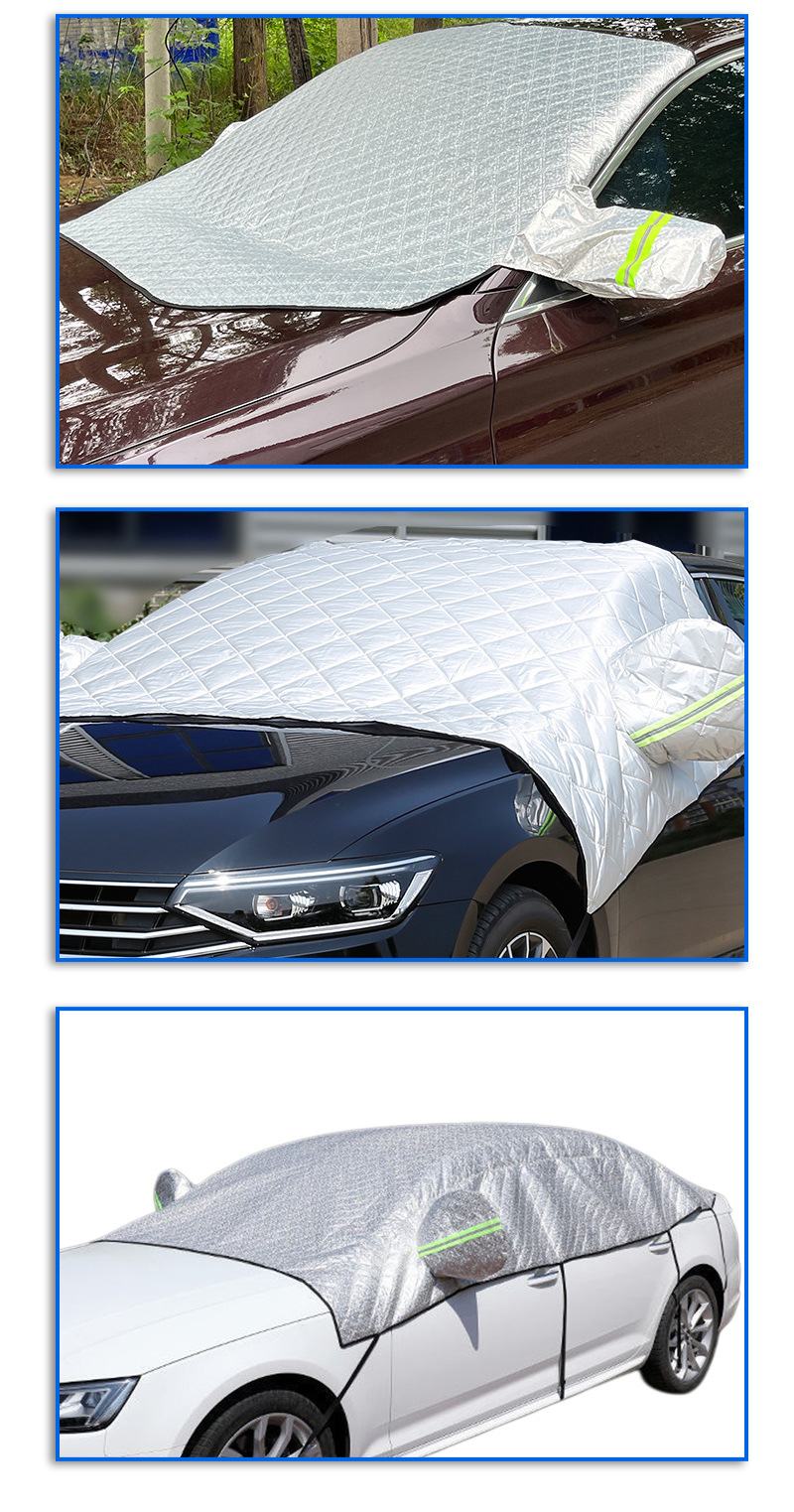 Car Front Sunshade Wholesale, Windshield Sunshade, Summer Heat Insulation and Sun Protection Aluminum Film Car Cover Half Cover