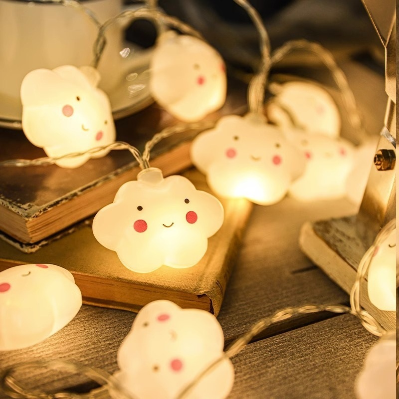 LEDライト点滅ライト雰囲気寝室寮子供部屋誕生日装飾スターレインボーロケット雲月|undefined