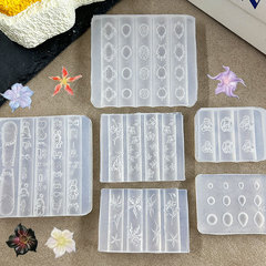 卡通蝴蝶结护士兔浮雕宝石相框DIY美甲装饰高透模具雕花胶指甲模