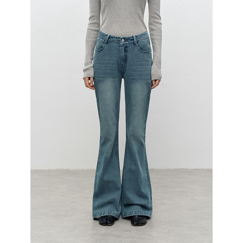 Non-Returnable, Non-Exchangeable, American Retro Micro-Flared Pants, Women's Jeans, Versatile Leg-Lengthening Pants, Autumn and Winter Women's Pants