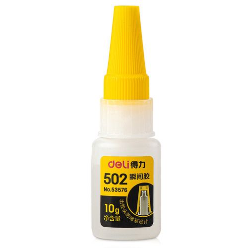 Deli/Deli 53576 instant glue 502 glue can stick to metal, ceramic, rubber glue [10g]