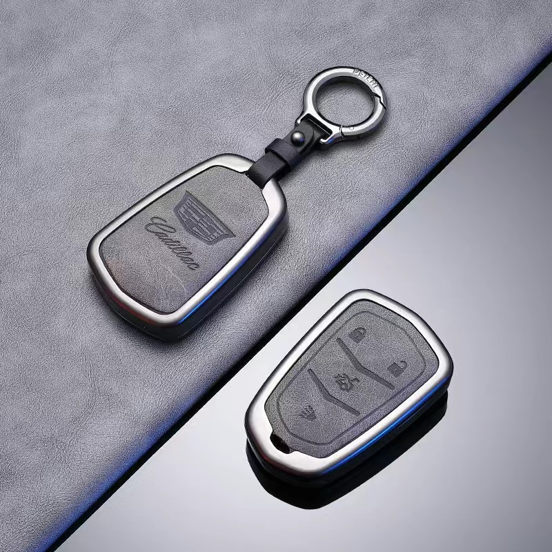 A4 키 고급 그레이 [아연 합금 프레임] + 링 가죽 버클