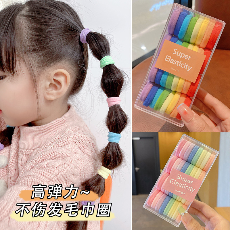 Children's harmless elastic hair rope