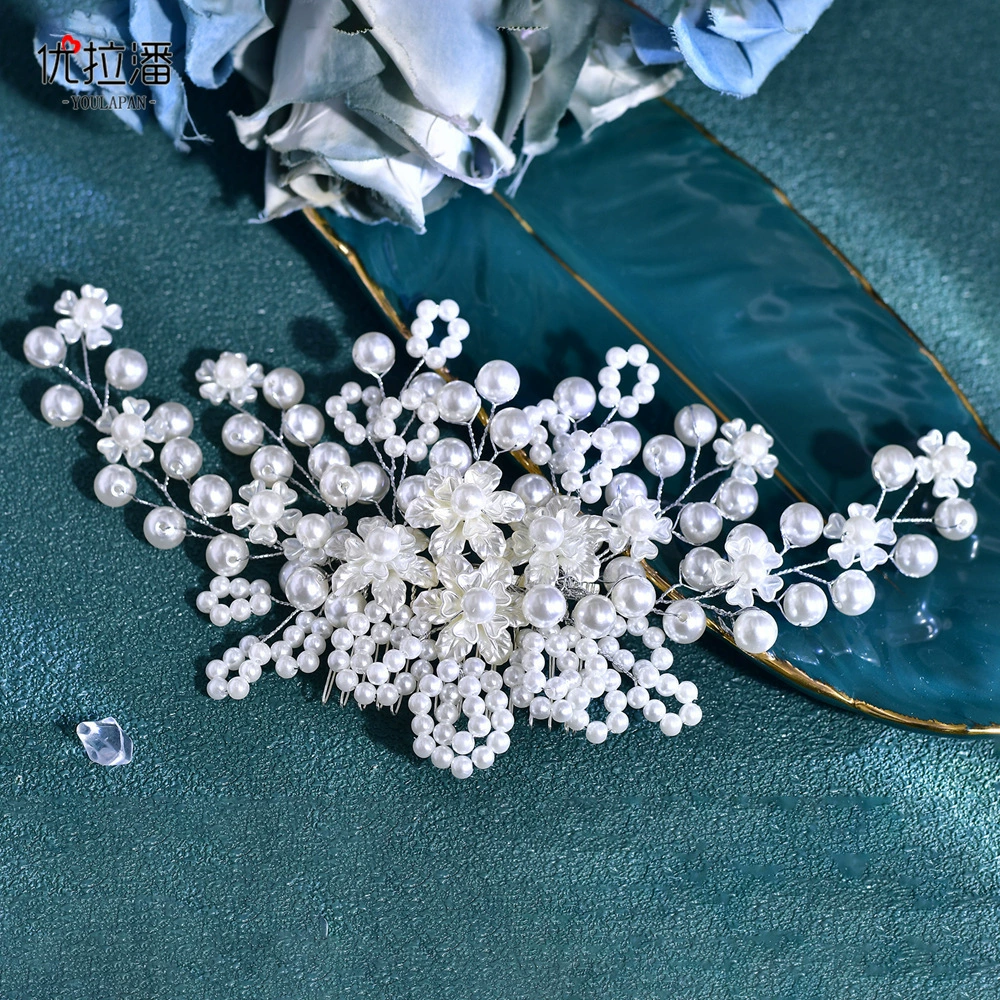 Hair accessory for bride handmade pearl, Korean hairgrip, HP819