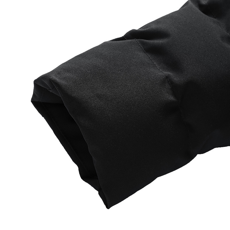 Moška nova odebeljena modna znamka jesensko-zimska kratka delovna oblačila s kapuco, kruh iz puhastega bombaža_voghion.com