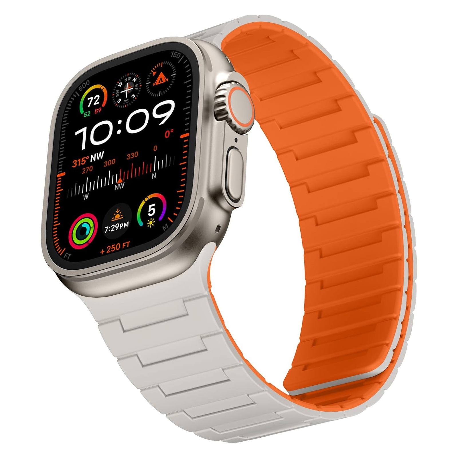 Suitable for Apple Watch Strap Iwatch11 High-End N54 Magnetic Loop Strap Apple High-End Wristband 10Th Generation