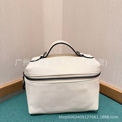 フレンチロンシャンの新しいソフト牛革の小さな正方形バッグ、ポータブル化粧品バッグ、シングルショルダークロスボディ、大容量のボックスバッグ、多用途