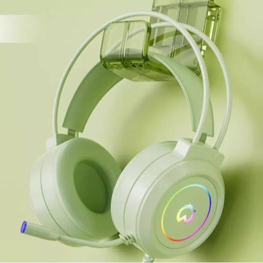 既製品のヘッドセット、有線ゲーミングヘッドセット、携帯電話、ノートパソコン用ノイズキャンセリングヘッドセット、RGBライト効果|undefined