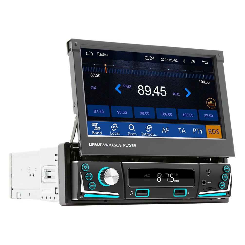 Pantalla retractable inalámbrica del jugador HD del coche MP5 de Carplay que invierte la radio toda junta de la imagen